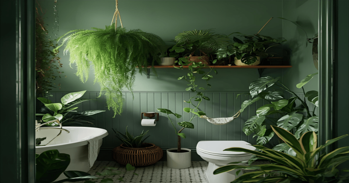 plantas que transformam banheiros úmidos